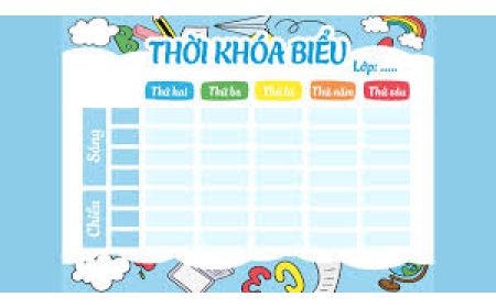 Thời khóa biểu HKII năm học: 2025-2026